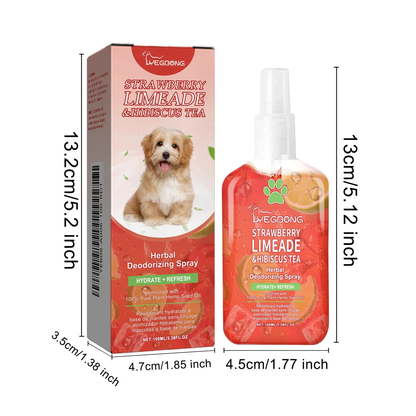 Natural Pet Deodorant Spray for Odor Control