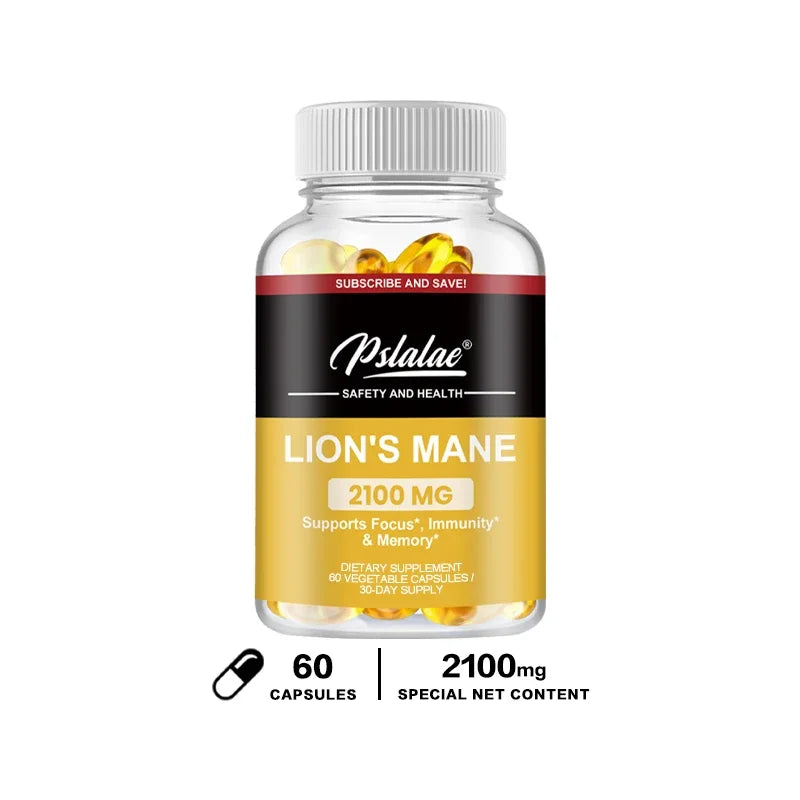 Lion’s Mane Vitamin Supplement Capsules