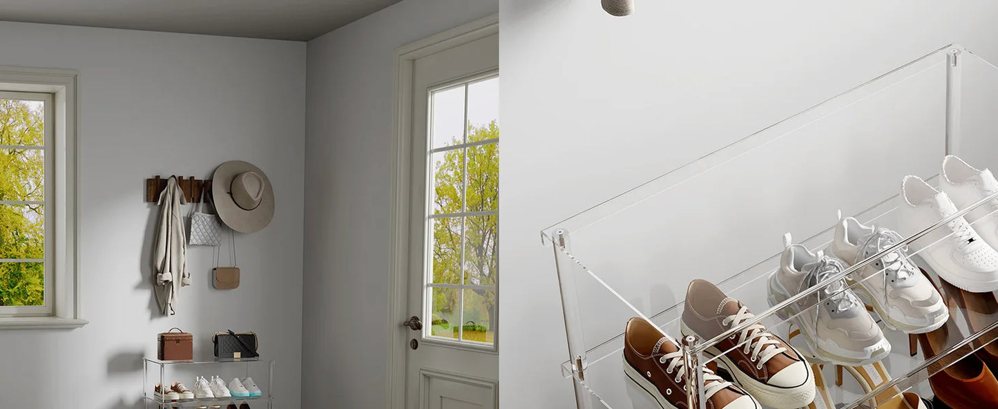 4-Tier Acrylic Shoe Rack