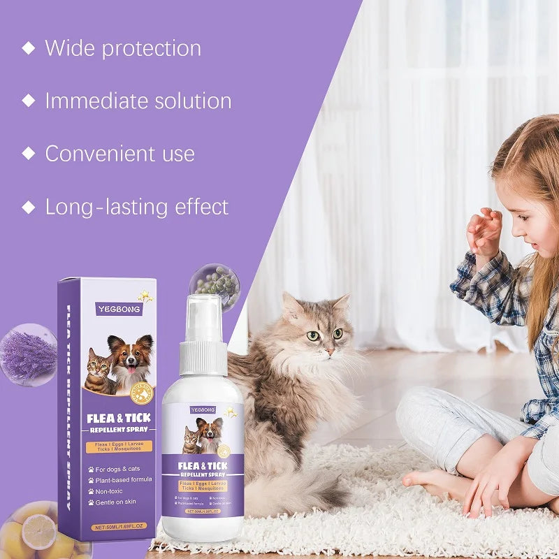 Natural Pet Flea Mite Spray