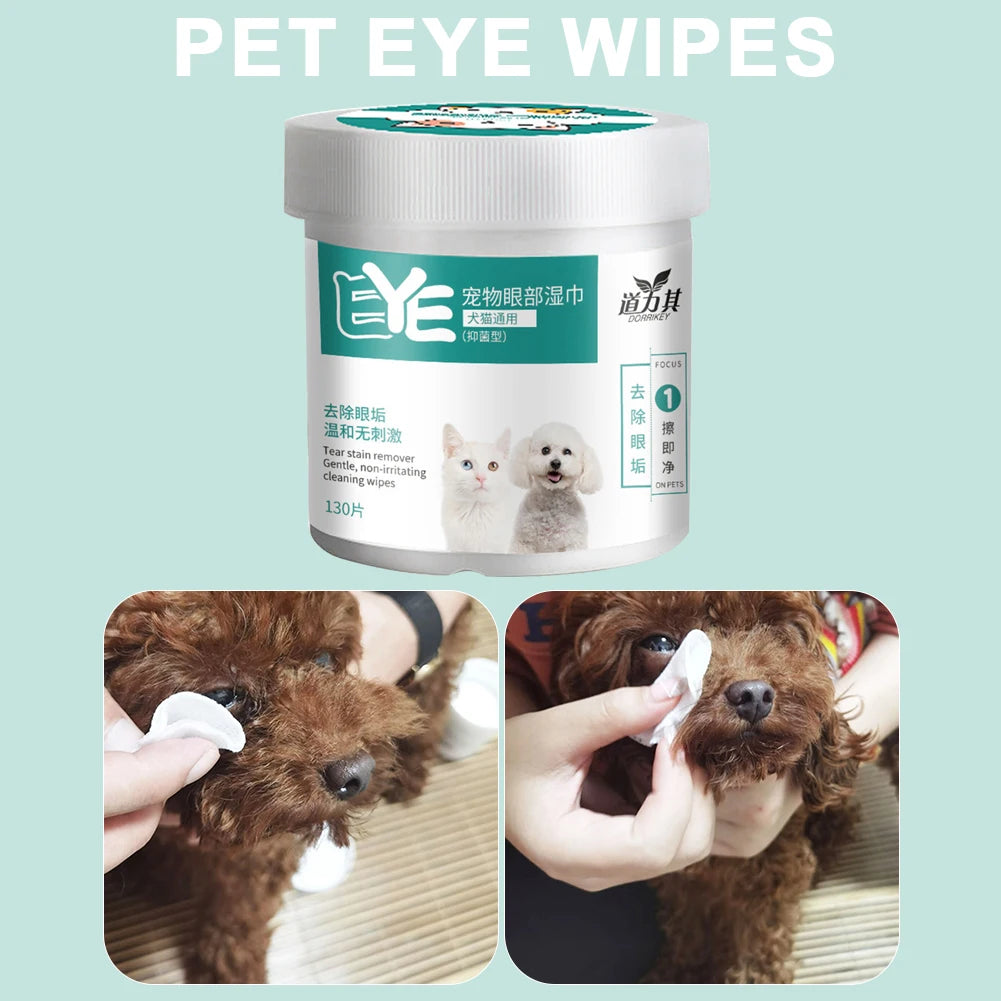 Natural Pet Eye Cleaning Wipes