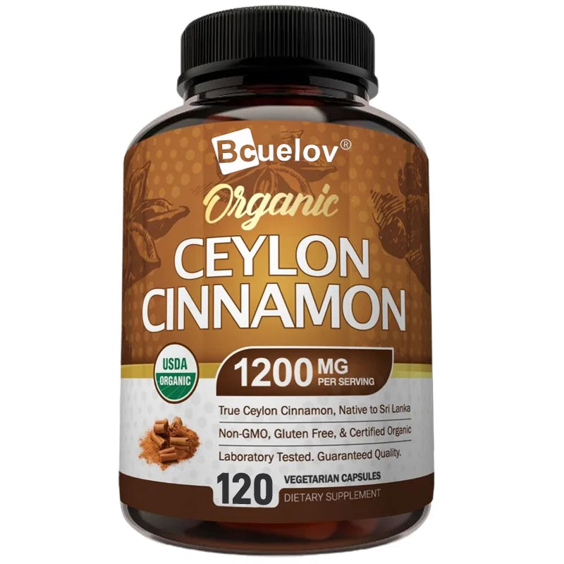 Natural Ceylon Cinnamon Supplement Capsules