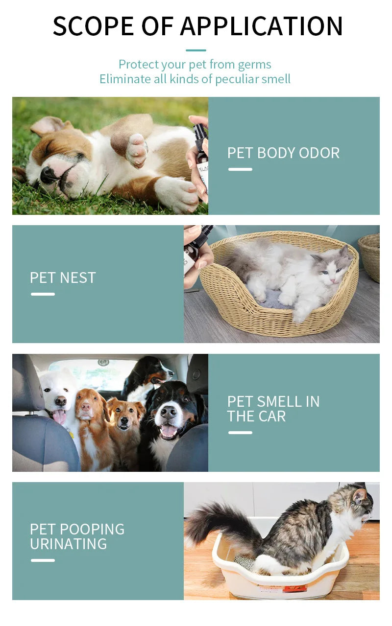 Natural Pet Deodorizing Odor Spray