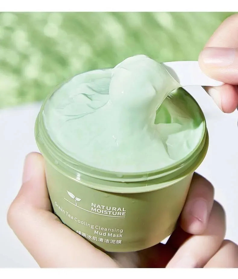Green Tea Ice Mud Mask for Oil Control