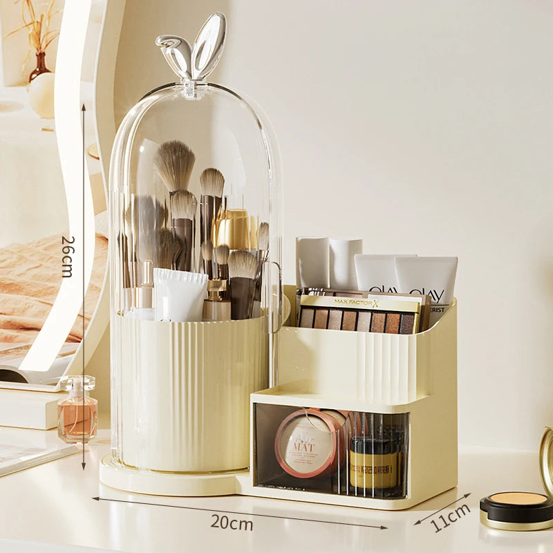 Desktop Makeup Brush Storage Shelf