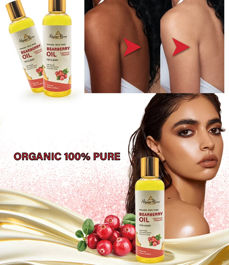 Organic Vitamin C Arbutin Body Massage Oil