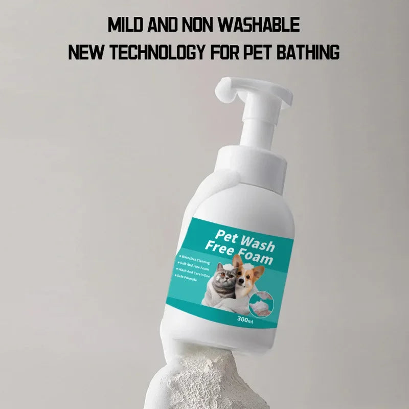 Natural Waterless Pet Shampoo Foam