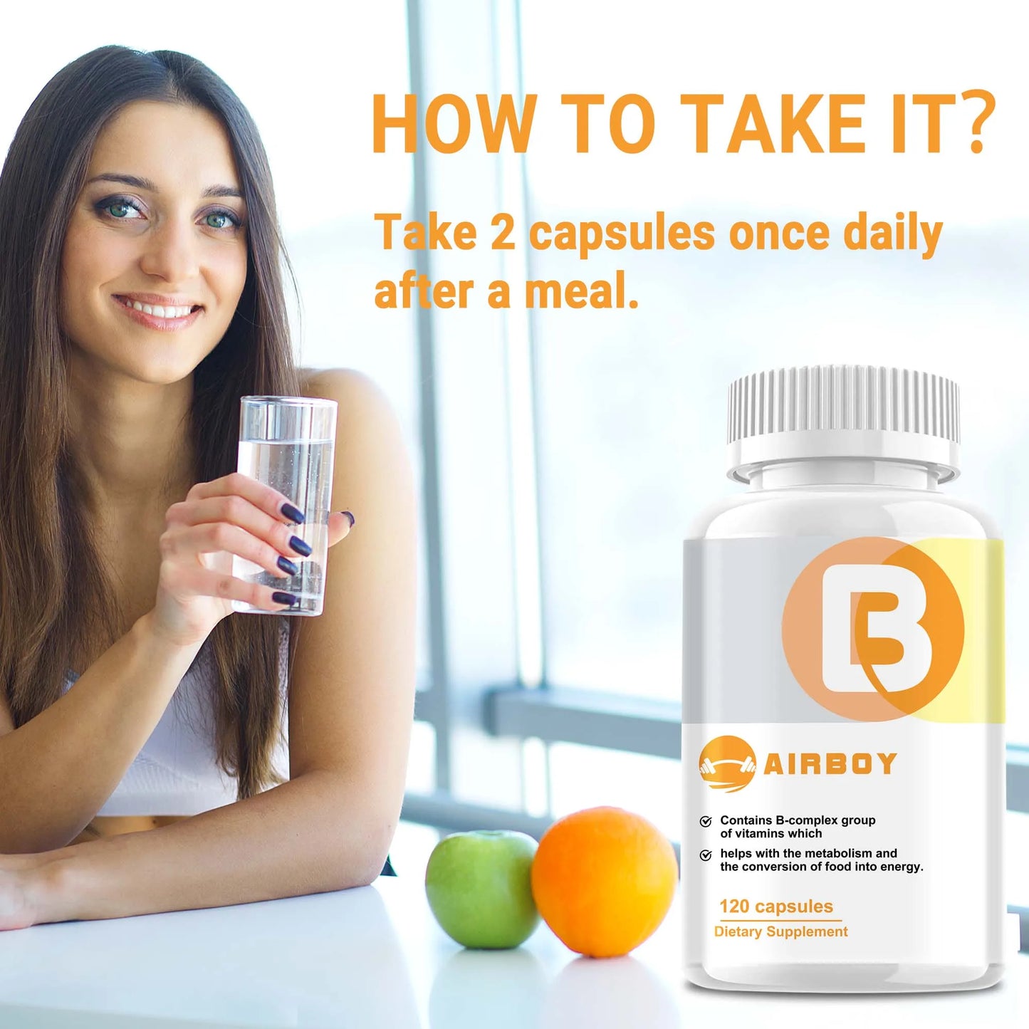 Vitamin B Complex for Energy & Immunity