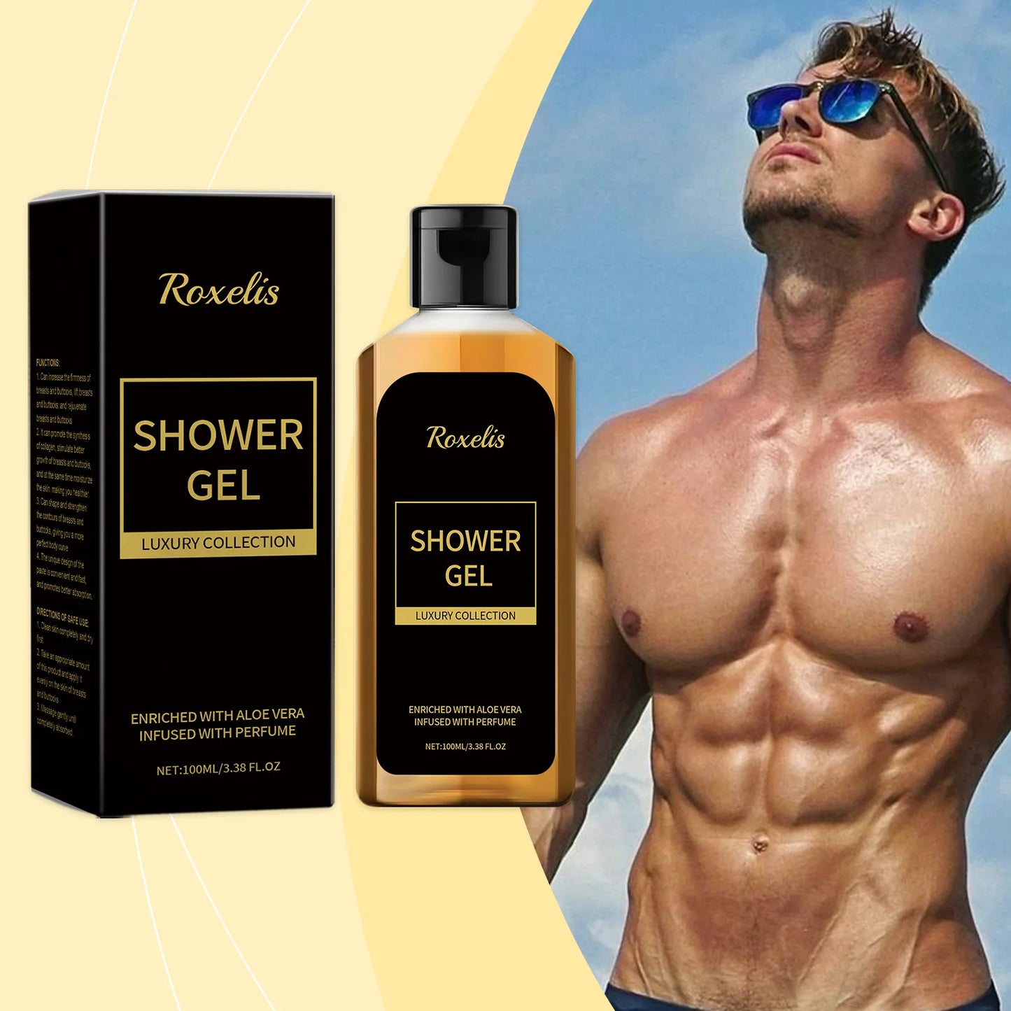 Roxelis Aloe Shower Gel for Freshness