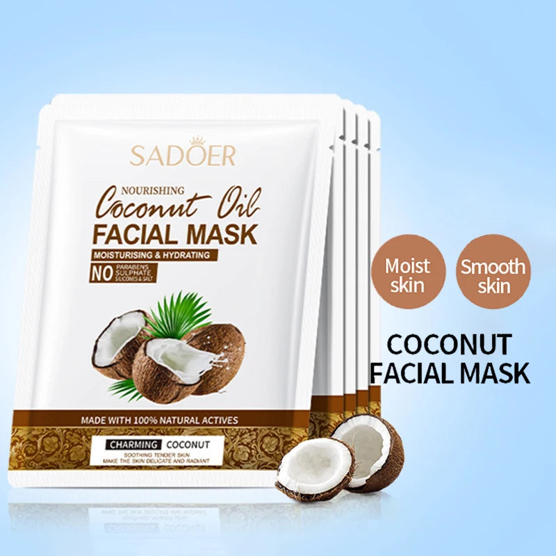 SADOER Coconut Face Mask Moisturizing and Firming