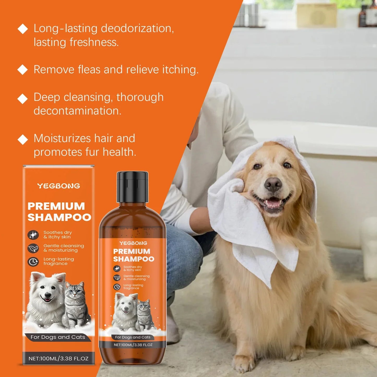 Natural Pet Shampoo for Healthy Coat