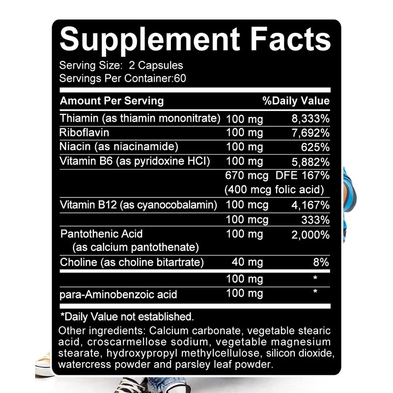 Complete Vitamin B Complex Support Capsules