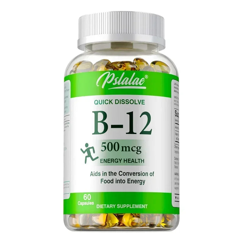 Vitamin B12 Capsules for Energy & Metabolism