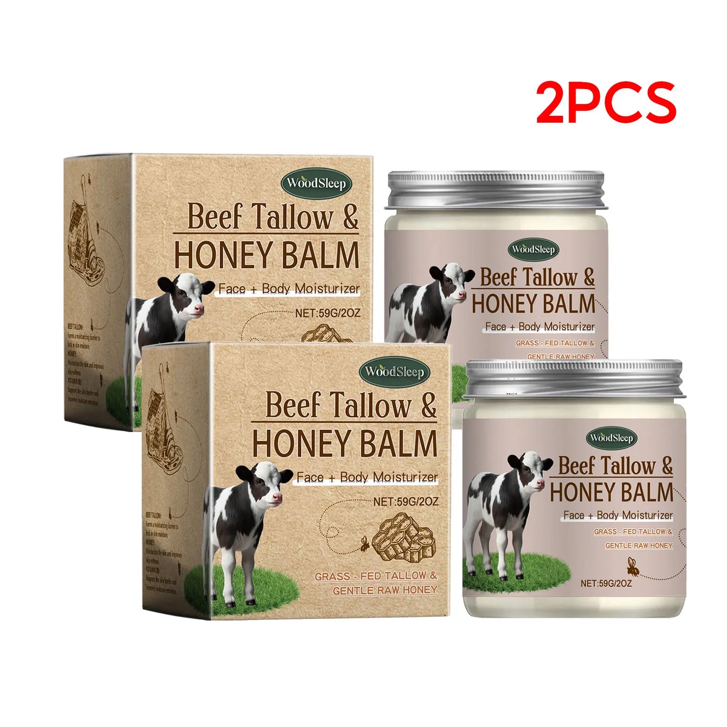 Organic Beef Tallow & Honey Face Cream