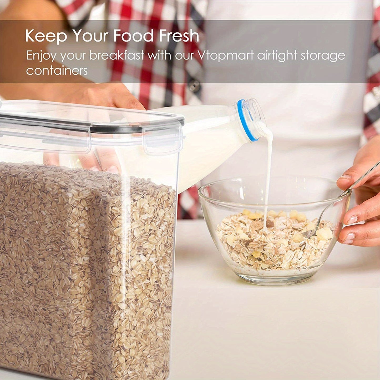 Airtight BPA-Free Cereal Storage Containers