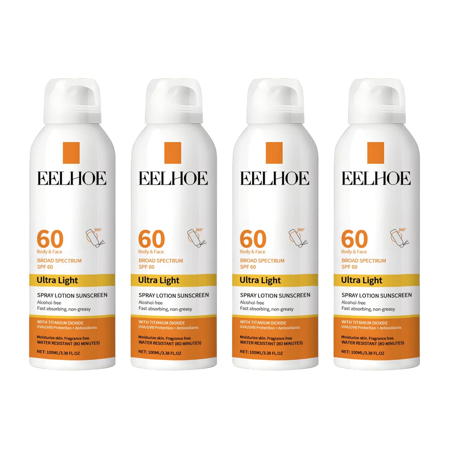 EELHOE Vitamin E Sunscreen Spray for Long-Lasting Skin Protection