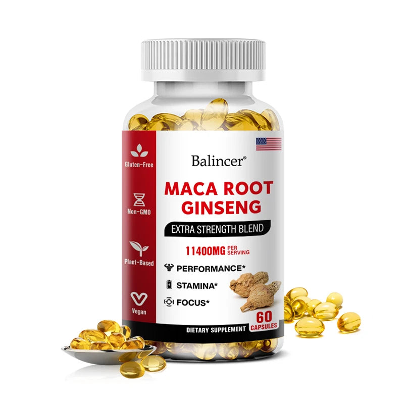 Maca Ginseng Vitamin Supplement for Stamina
