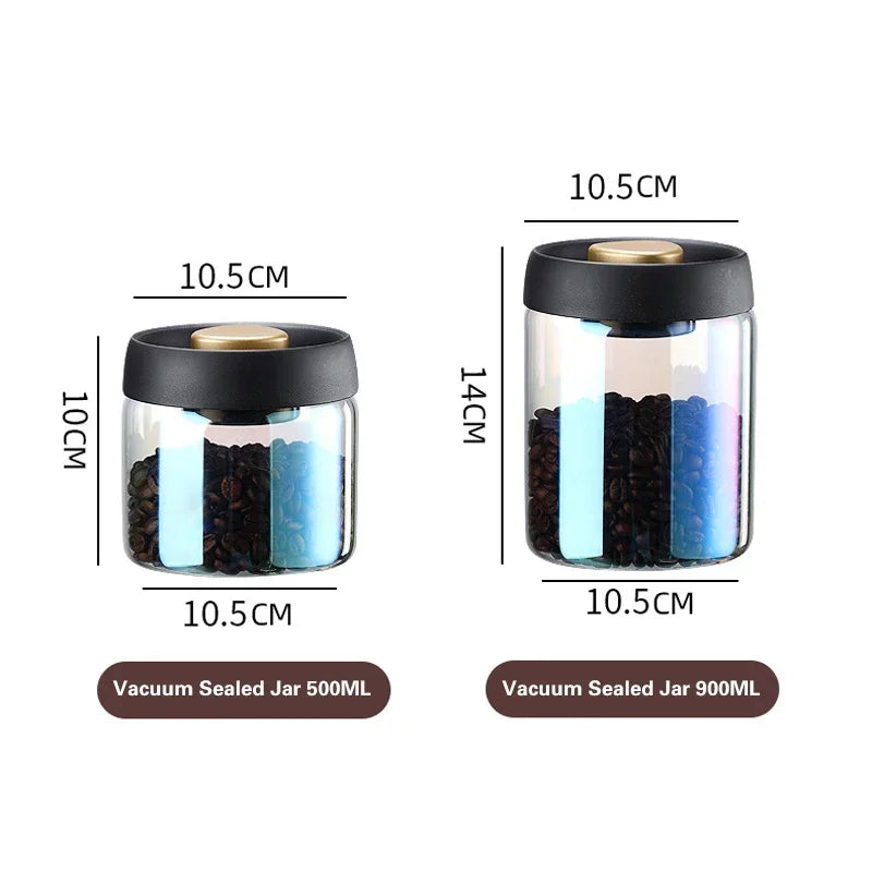 Airtight Coffee Bean Glass Jar