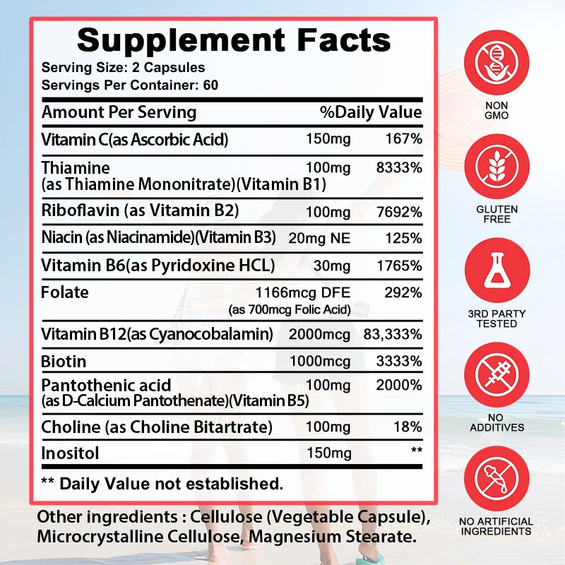 Energy Support Vitamin B Supplement