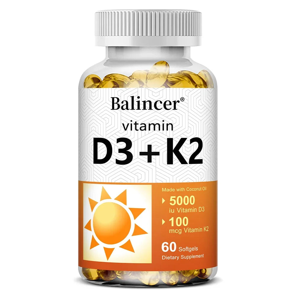 Vitamin D3 + K2 for Bone & Heart Health