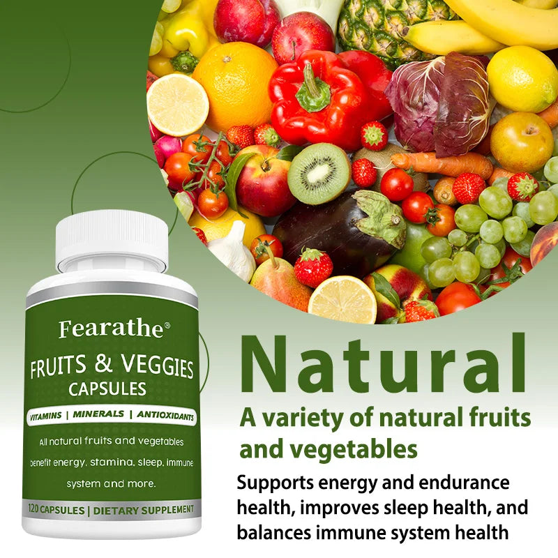Fruit Vegetable Multivitamin Energy Capsules