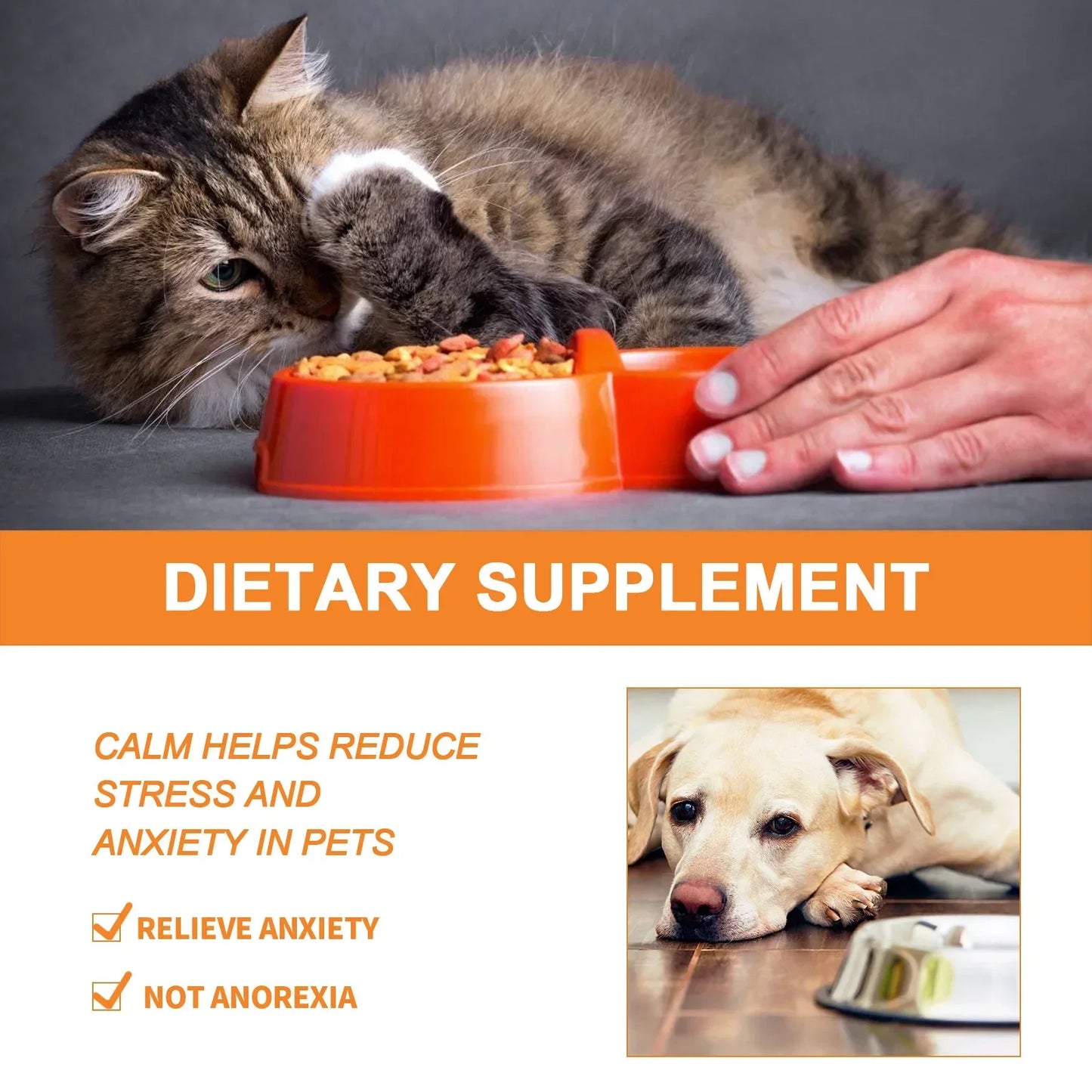 Pet Anxiety Relief Natural Organic Drops