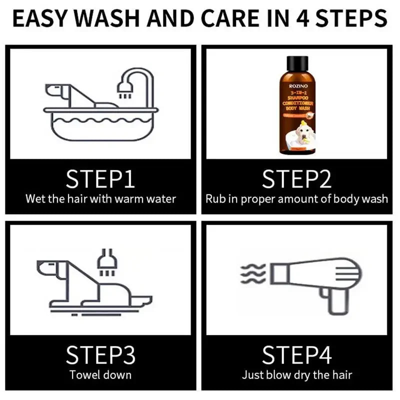 Plant-Based Dog Shampoo Natural Moisturizer