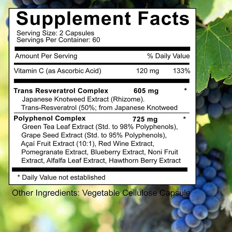 Resveratrol Complex with Vitamin C & Antioxidants