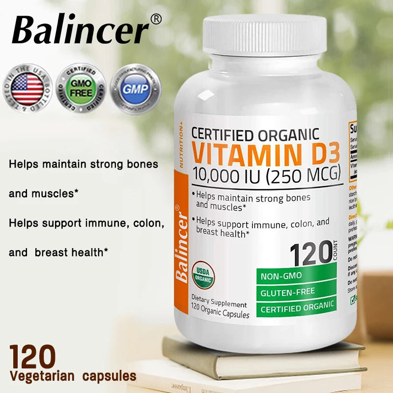 Vitamin D3 10,000 IU for Bone & Immune Health