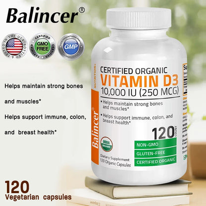 Vitamin D3 10,000 IU for Bone & Immune Health