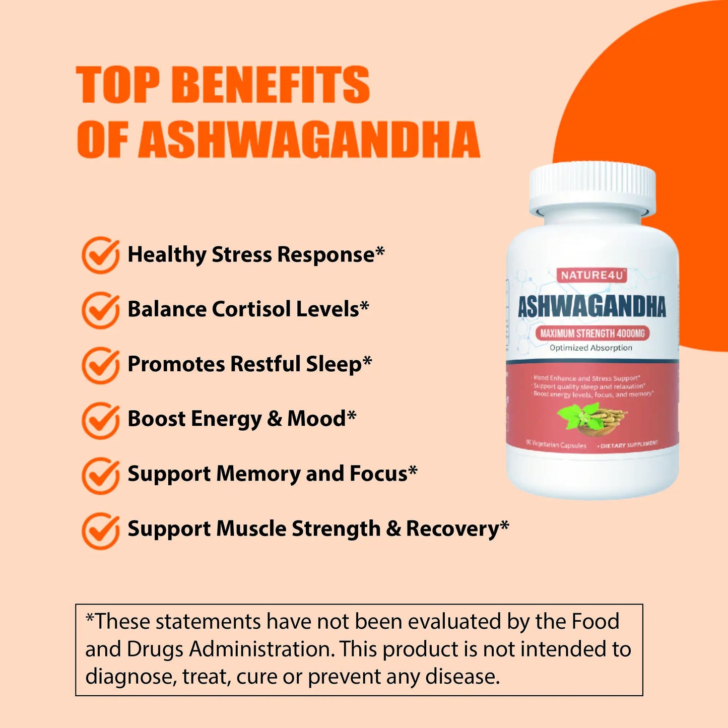 Nature Ashwagandha Mood Support Capsules