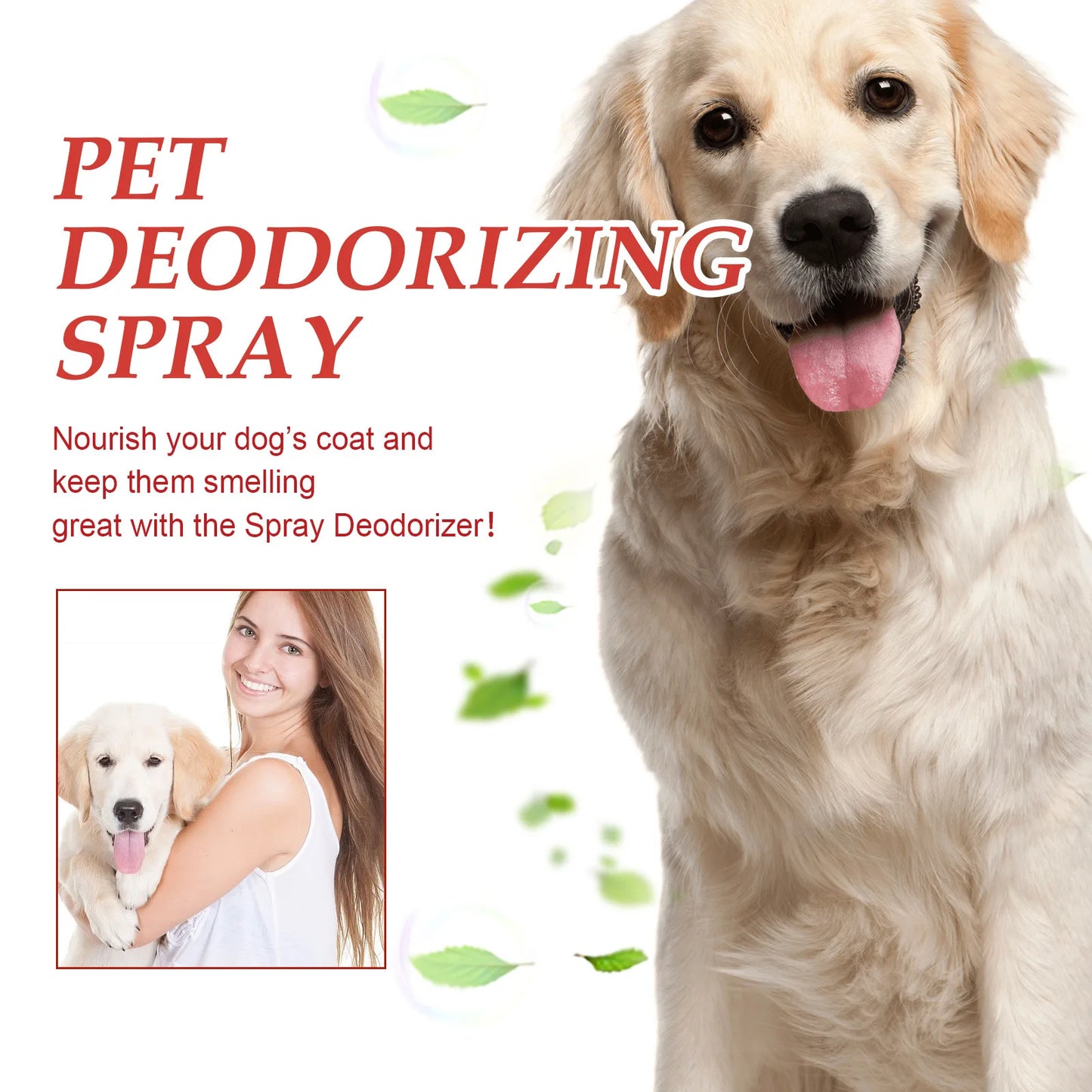 Natural Pet Deodorant Spray for Odor Control