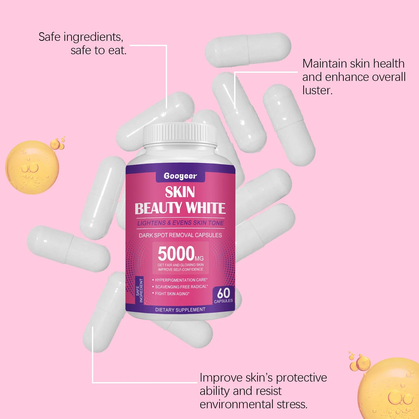 Googeer Vitamin C Capsules for Skin Glow