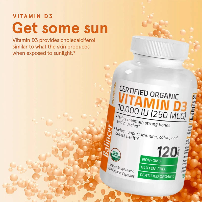 Vitamin D3 10,000 IU for Bone & Immune Health
