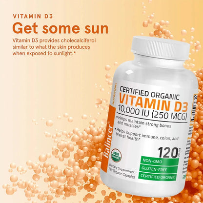 Vitamin D3 10,000 IU for Bone & Immune Health
