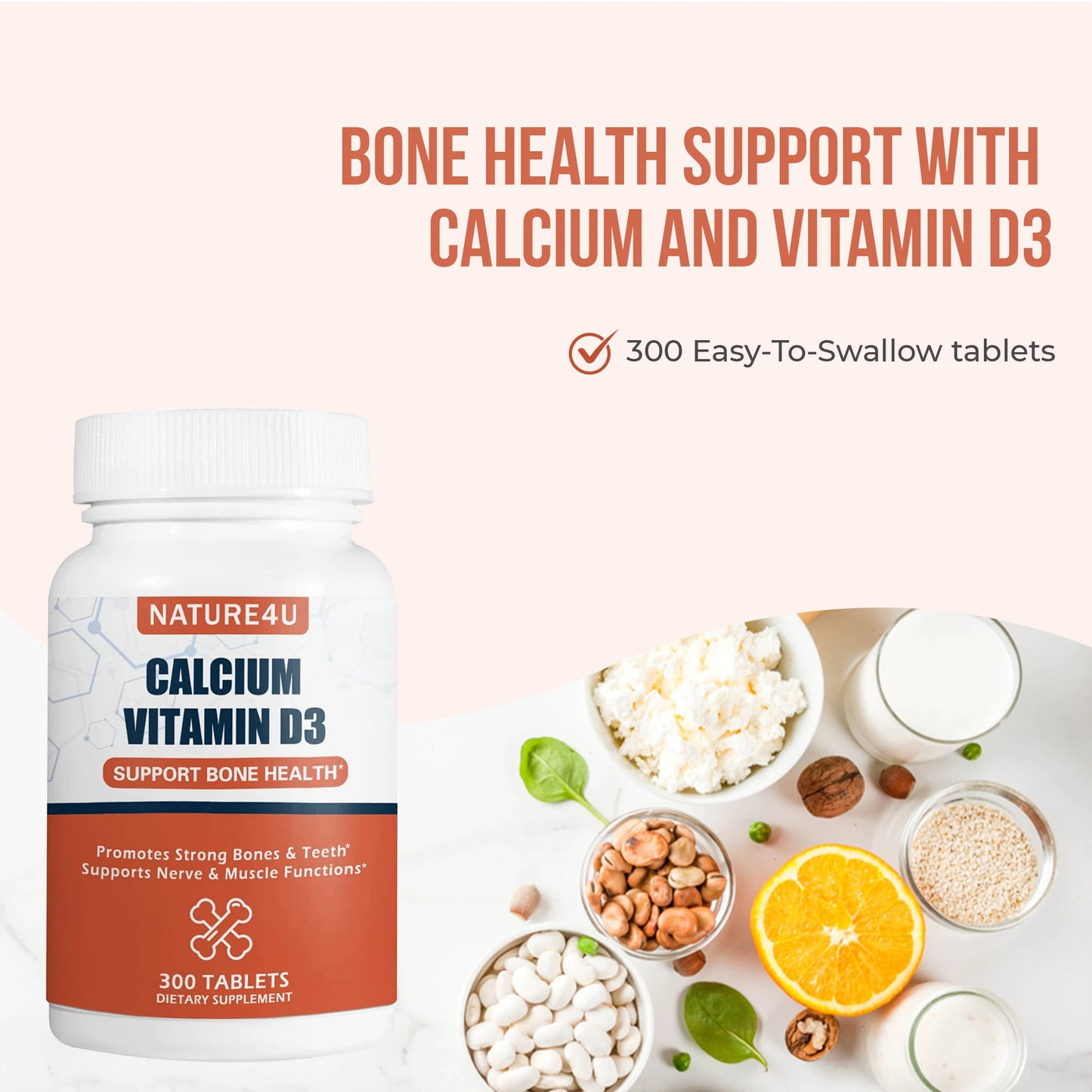 Calcium Vitamin D3 Bone Health Supplement