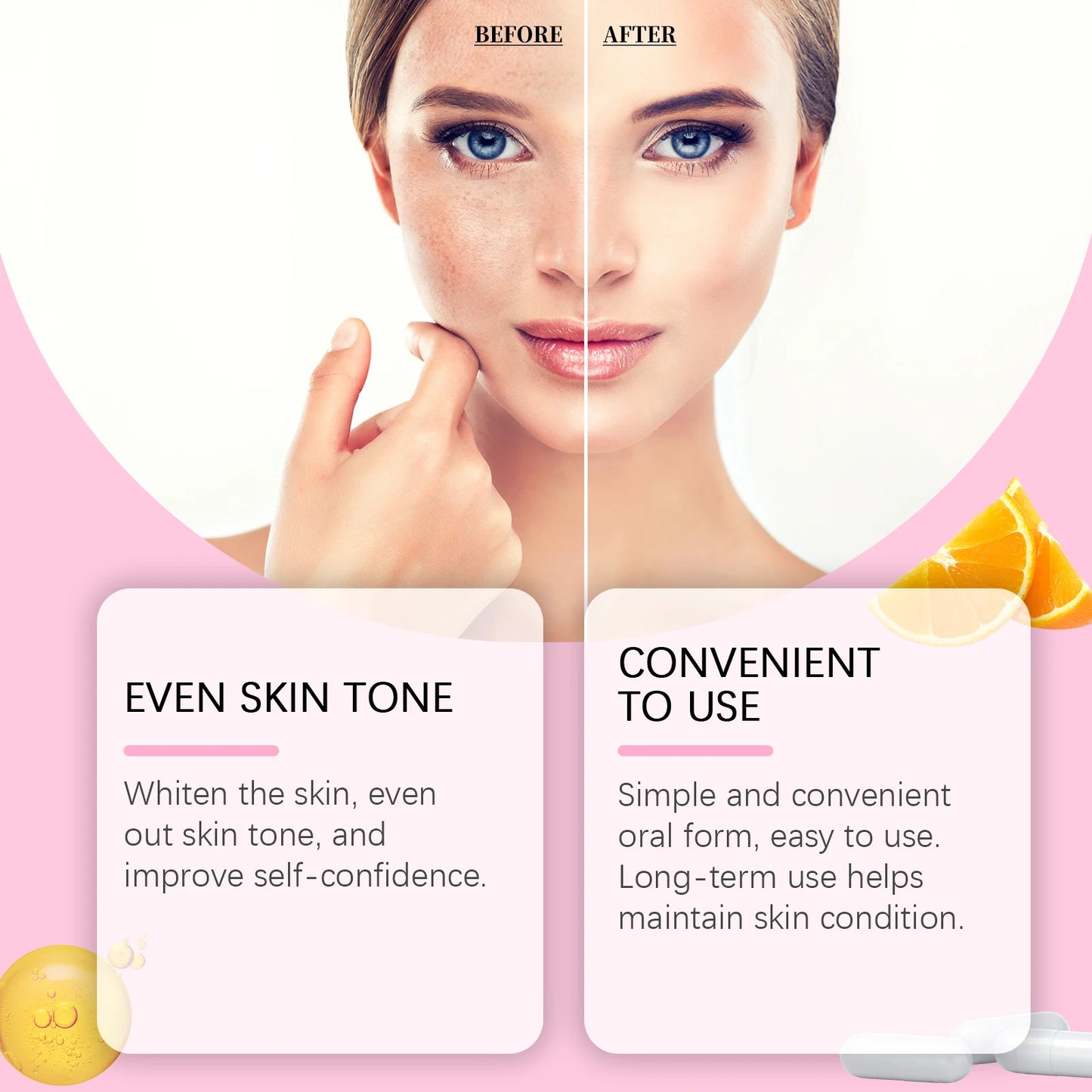 Googeer Vitamin C Capsules for Skin Glow