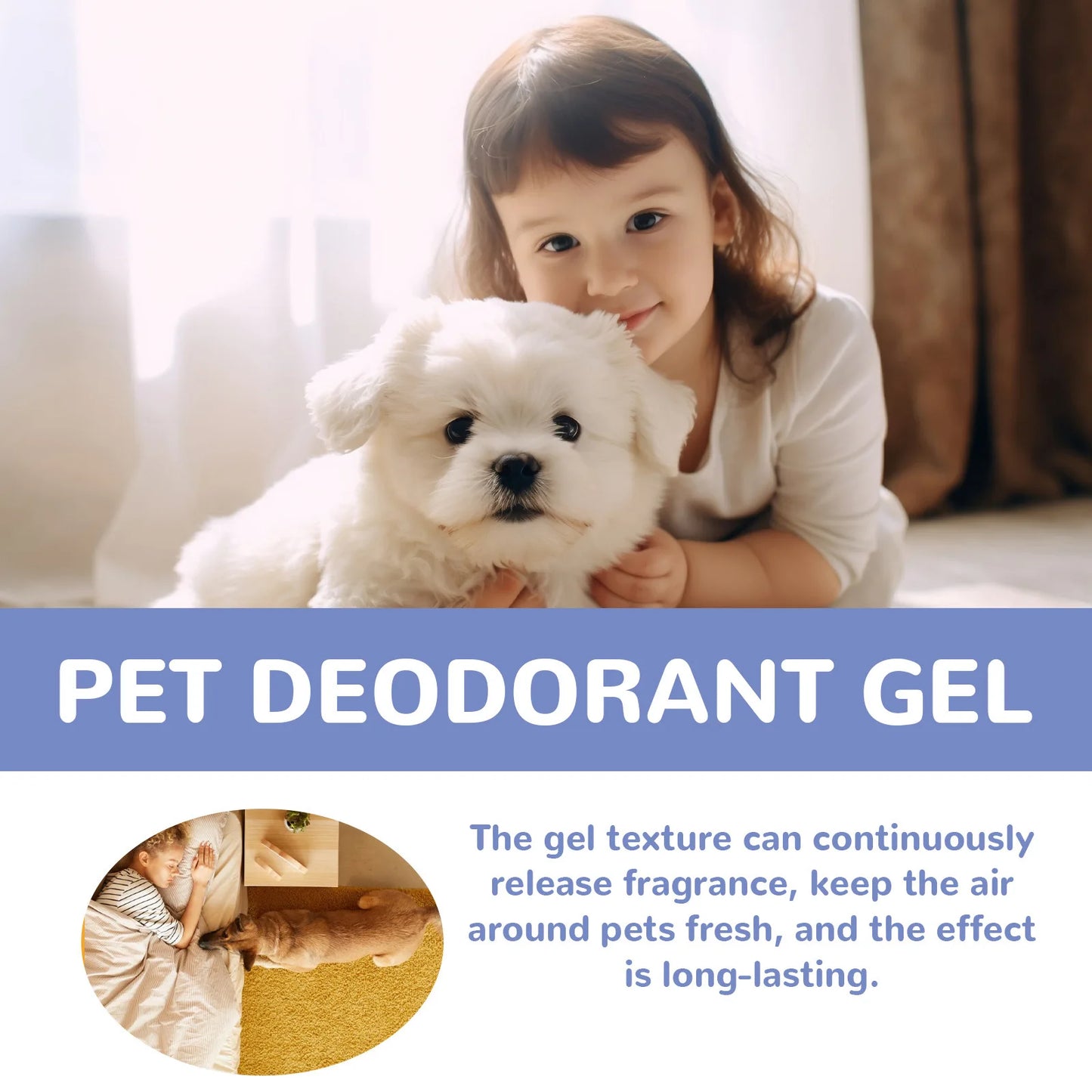 Natural Pet Deodorant Gel Freshener