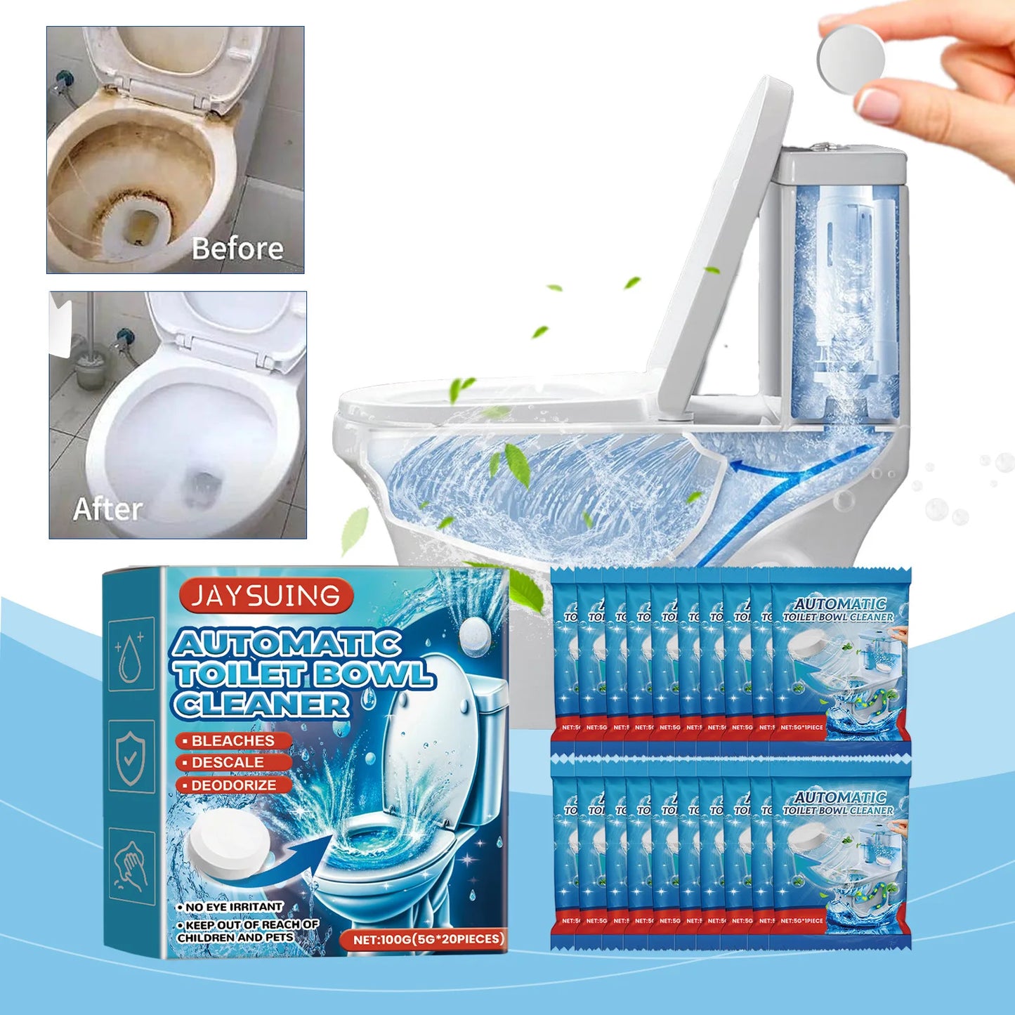 20pcs Toilet Deodorizing Tablets