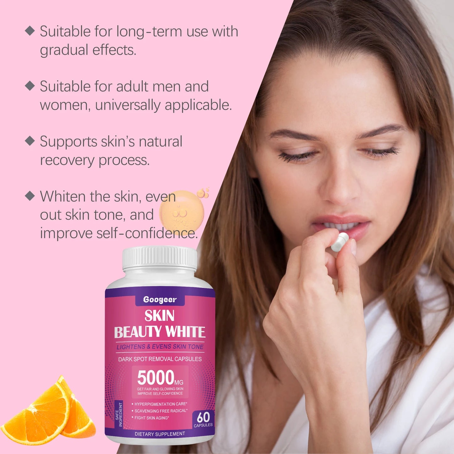 Googeer Vitamin C Capsules for Skin Glow