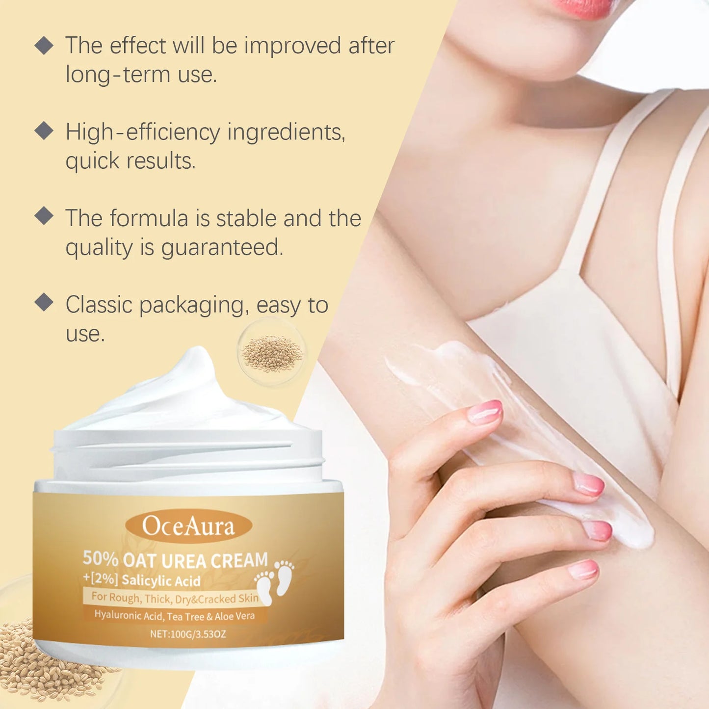 Oceaura Body Cream Reduces Dryness and Roughness