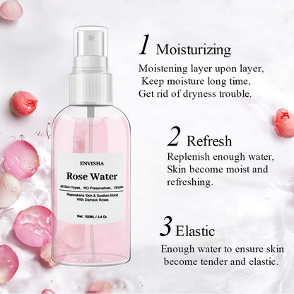Elasticity and Pore-Reducing Rose Serum