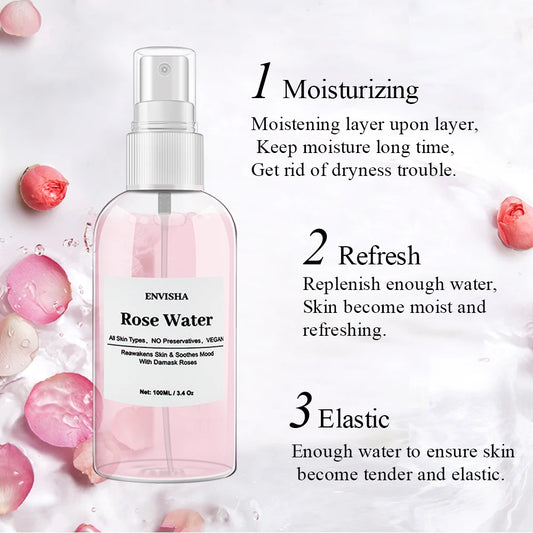 Elasticity and Pore-Reducing Rose Serum