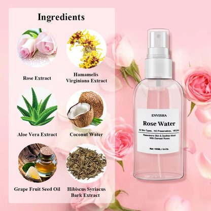 Elasticity and Pore-Reducing Rose Serum