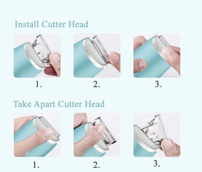 Mute Kids Hair Trimmer with Automatic Gathering