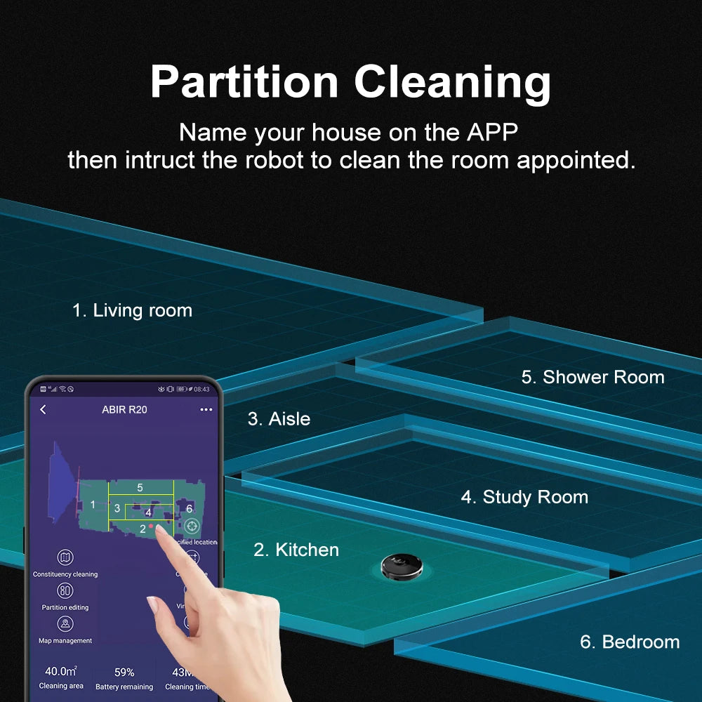 Restricted Area Setting Robot Vacuum