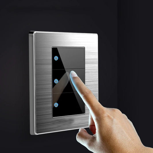 Brushed Stainless Steel Wall Switch
