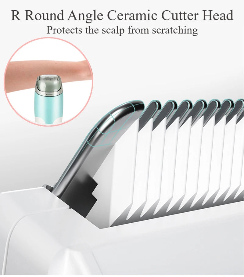 Mute Kids Hair Trimmer with Automatic Gathering