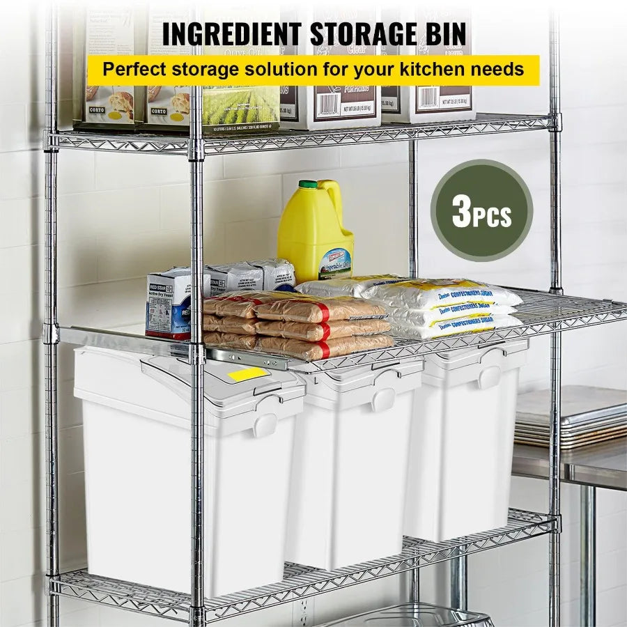 Wheeled Pantry Storage Containers