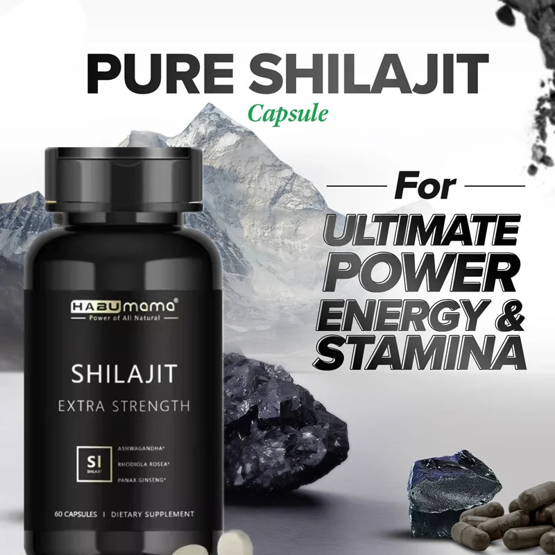 Organic Shilajit Men Energy Capsules